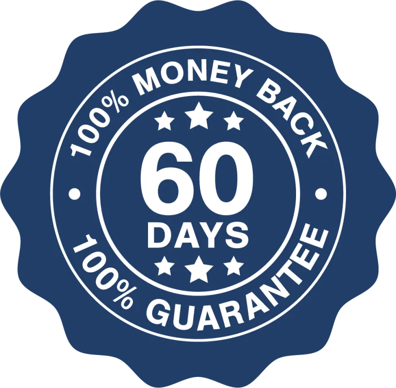 MounjaBoost -60-day risk-free money-back guarantee badge