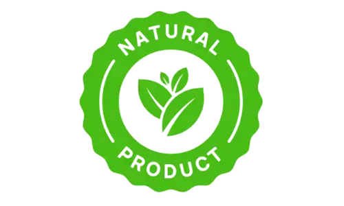 MounjaBoost  100% Natural logo, highlighting pure, natural ingredients 